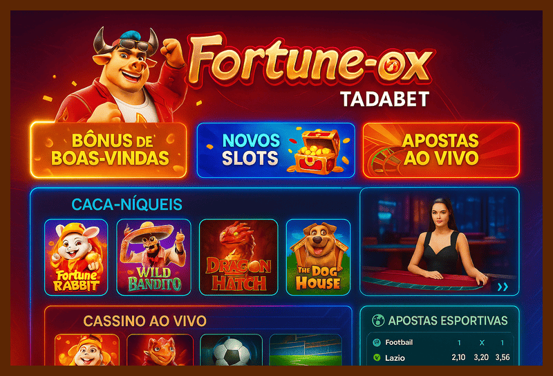 Fortune Ox no TADABET - Aposte Agora e Reivindique Seus Ganhos