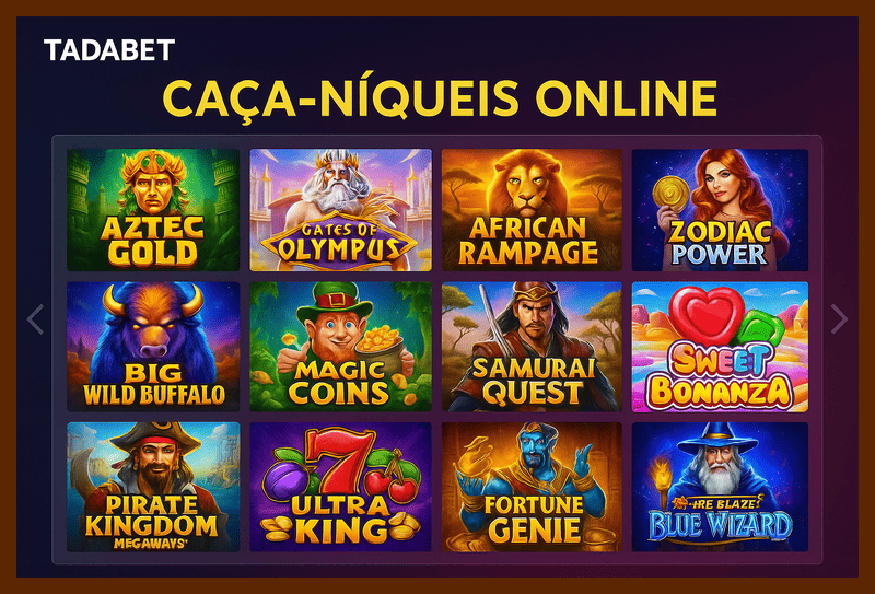 Explore o mundo das slot machines no TADABET Casino
